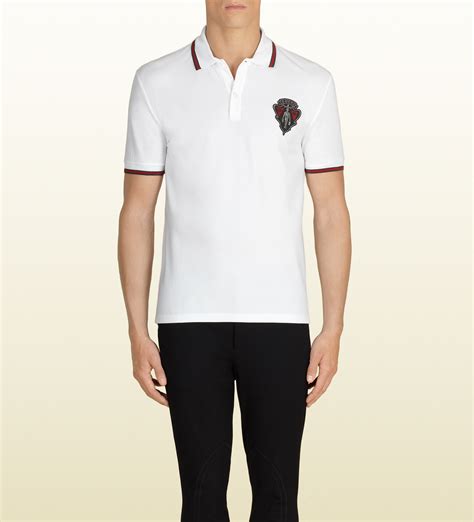 white gucci polo poshmark|Gucci polo shirts for men.